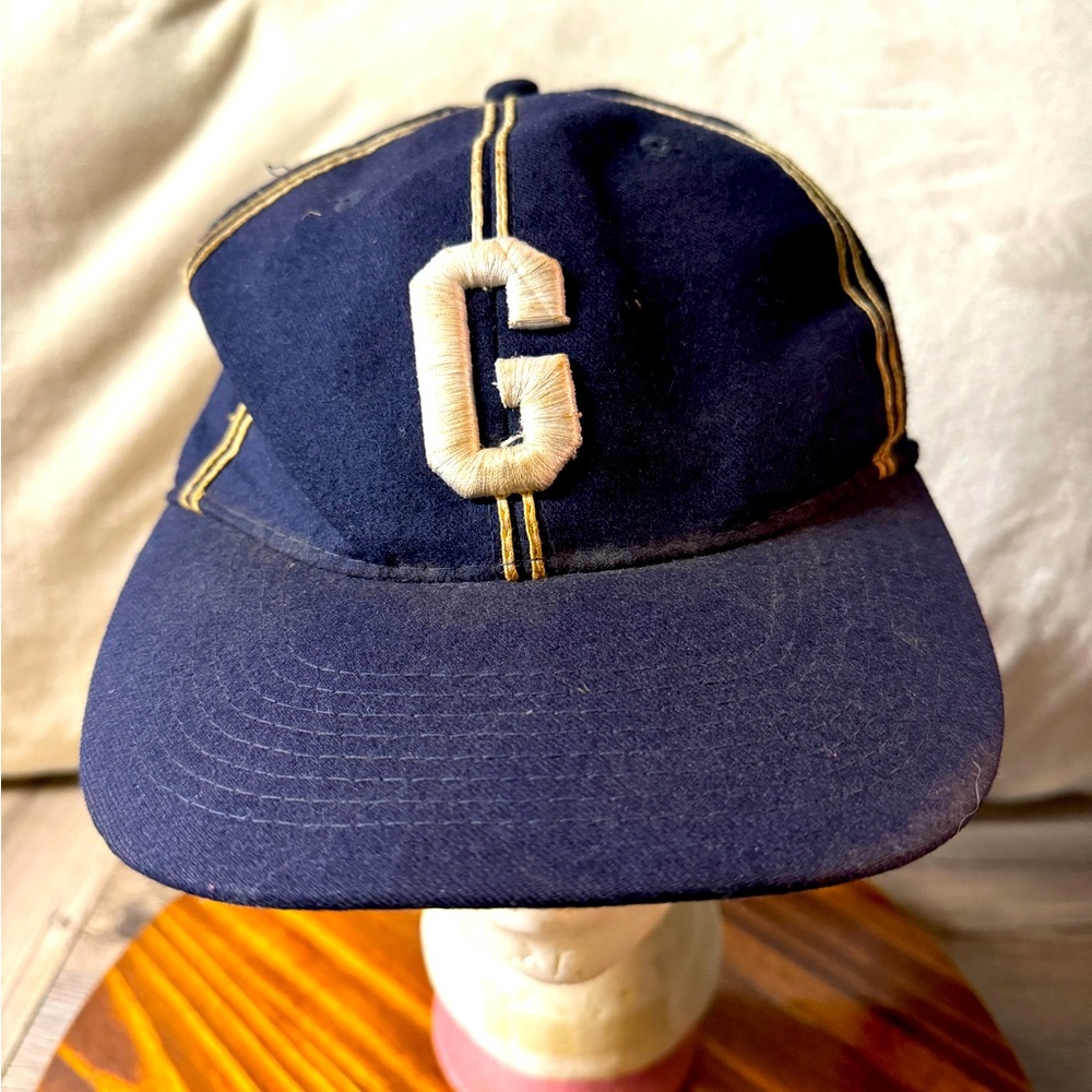 Vintage Blue Negro League Museum 7 1/2 Headgear hat Washington Homestead Grays